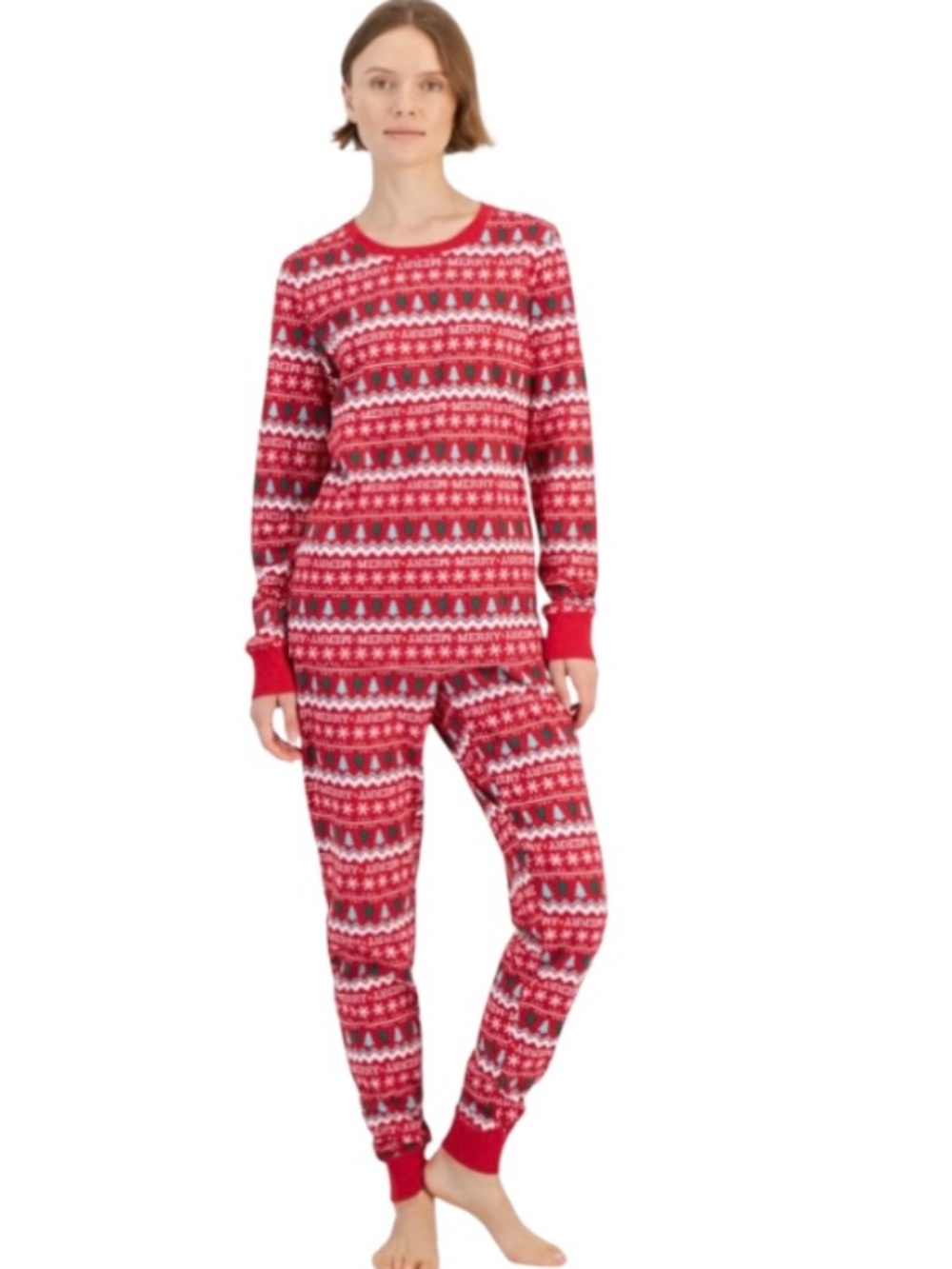 Holiday Lane Women s Merry Mix It Cotton Matching Family Pajamas - NWT